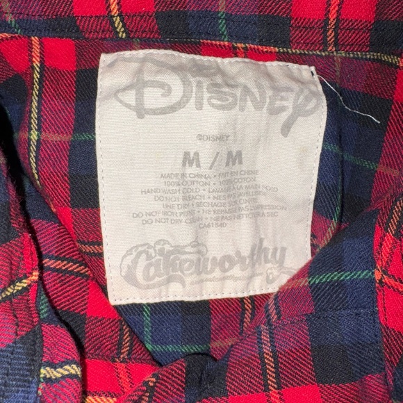 Red and Blue Plaid Button-Up Shirt - Picture 6 of 6